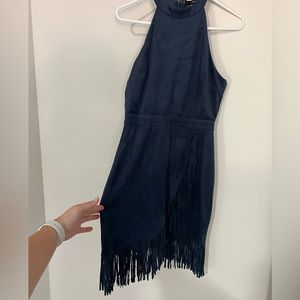 Fringe mini dress